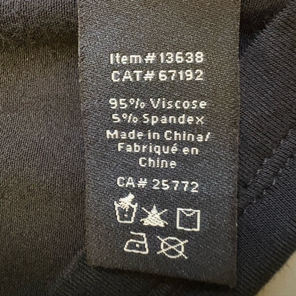 Jessica beaded scoop neck stretchy sleeveless black tank top women's size 3X - Picture 9 of 9